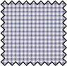 Dollhouse Miniature Silk Fabric: French Check Blue